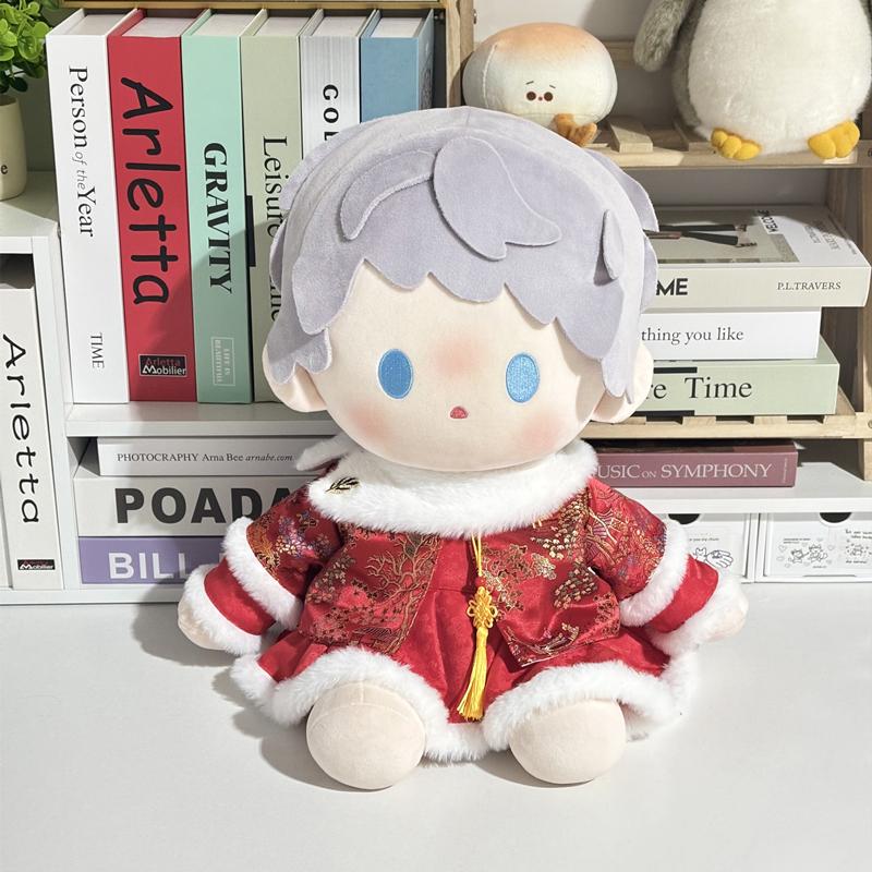 杰姆可可40cm娃衣拜年服玩偶套装