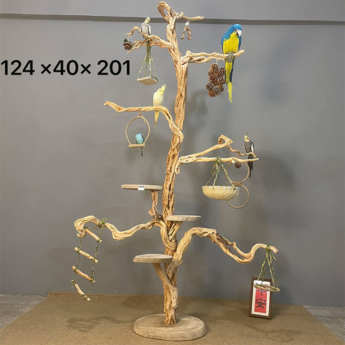 鹦鹉攀爬藤蔓云梯鸟笼实木梯子解闷自嗨虎皮玄凤鹦鹉玩具宠物用品