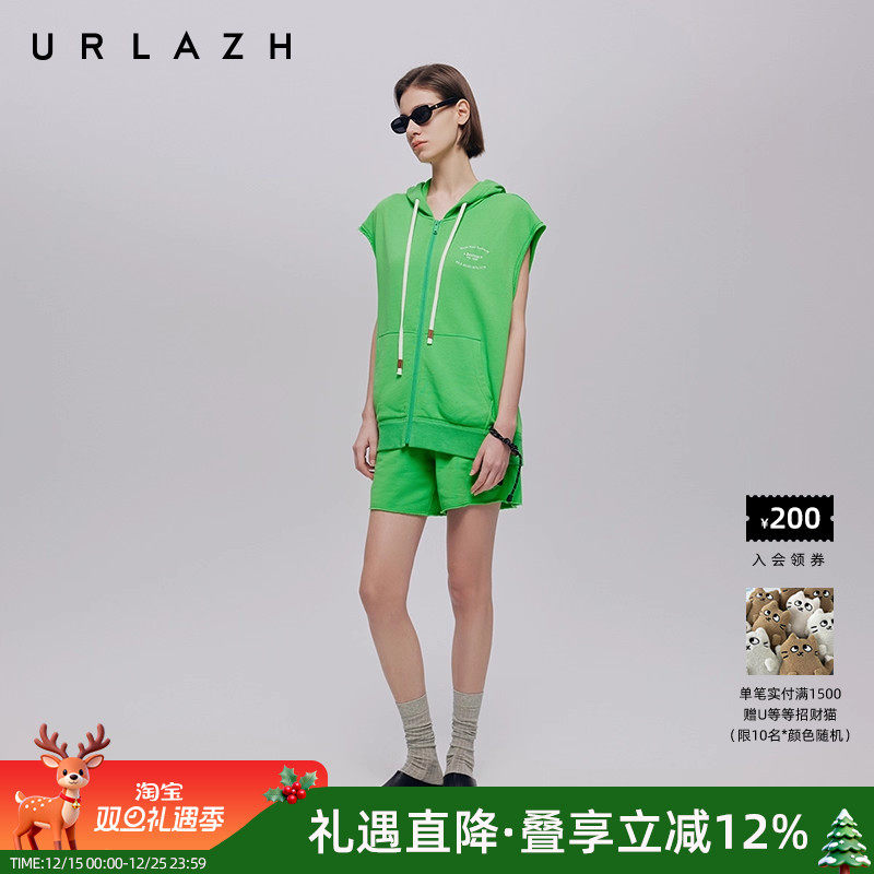 urlazh/有兰美式复古休闲短裤