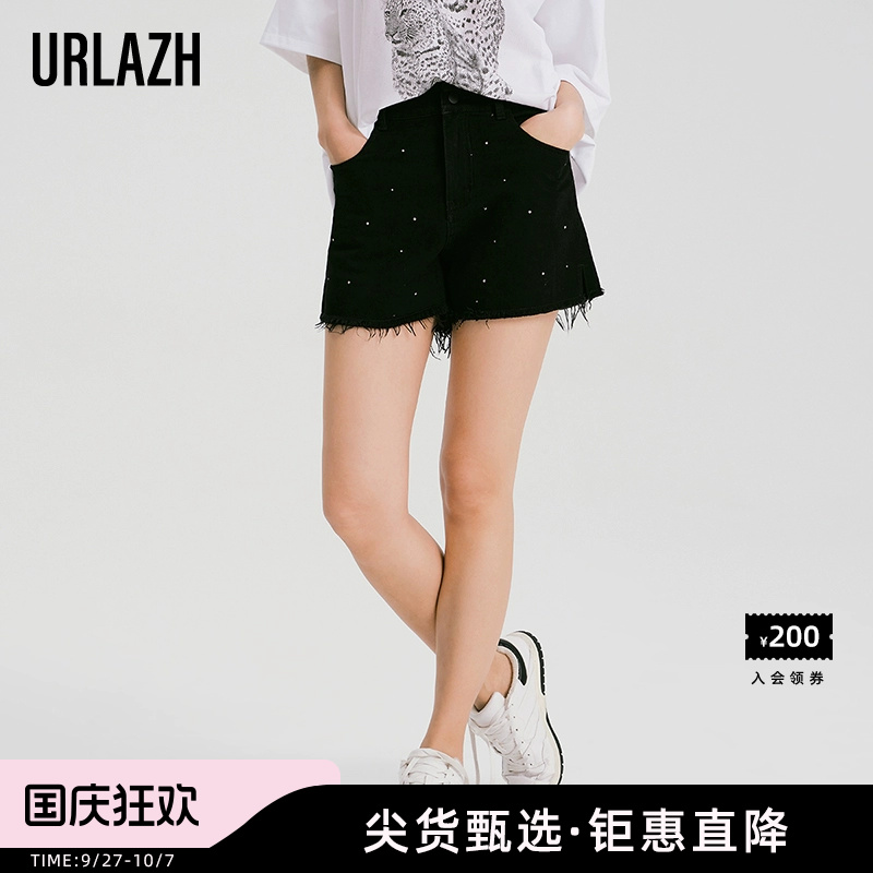 有兰夏季休闲牛仔短裤