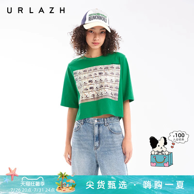 URLAZH有兰截短式短袖T恤
