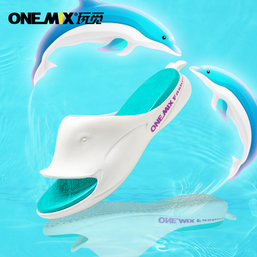 onemix玩觅海豚鞋赛后厚底拖鞋