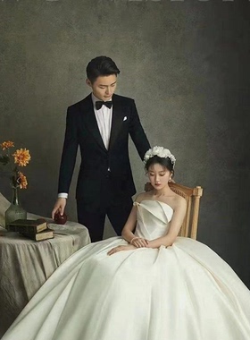 新款无缝加厚油画帆布摄影背景影楼写真灰色肌理人像婚纱拍照7713