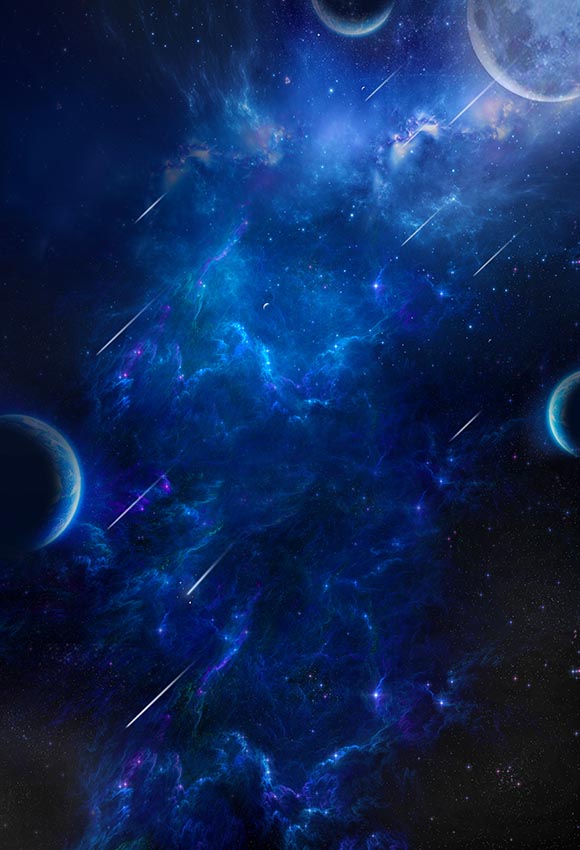 油画背景帆布摄影背景影楼写真拍摄个性无缝宇宙星空航空航天7675