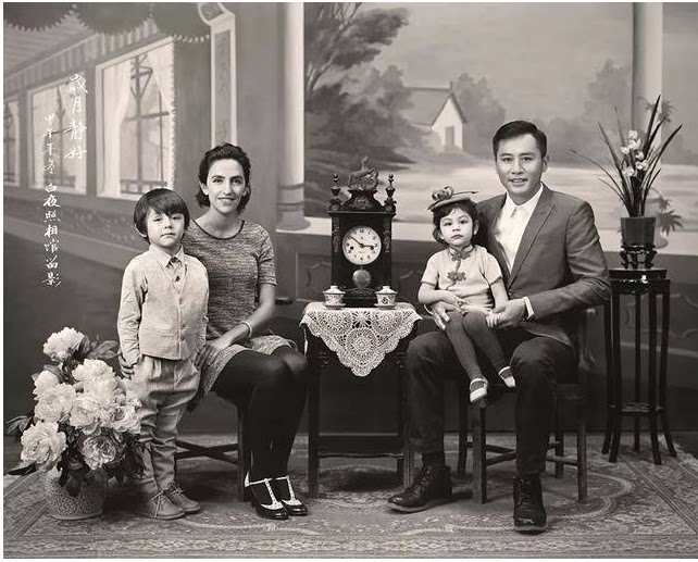 影楼摄影背影布画意pp纸刘烨全家福无缝写真布中国风民国风pz-540