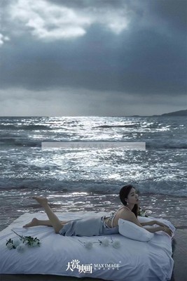 拍摄海景油画背景写真拍摄海浪