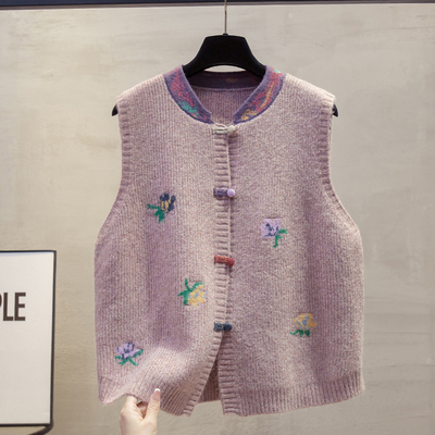 开衫针织马甲背心宽松毛衣坎肩潮