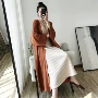 Áo len lười dài đan len nữ 2019 mùa thu mới hoang dã tay áo bảy điểm áo len mỏng - Đan Cardigan shop thời trang nữ