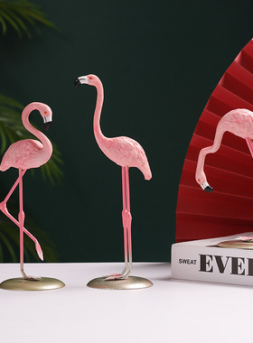 仿真火烈鸟摆件现代艺术家居