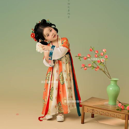 儿童摄影服装古风汉服唐装