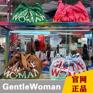 【官方正品】泰国Gentlewoman小众针织单肩腋下抽绳云朵饺子包包