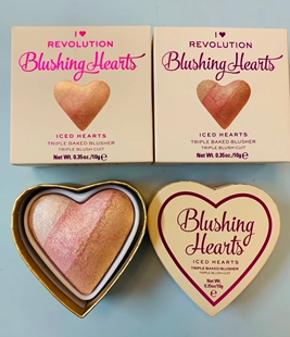 现货英国Make up revolution腮红心形修容高光独角兽美人鱼