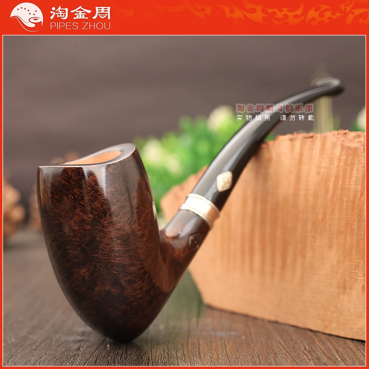 意大利石楠木烟斗棕色光面
