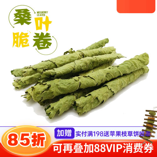 2件包邮 龙猫兔子桑叶卷桑叶片小宠零食草防上火蛋白补充营养*50g