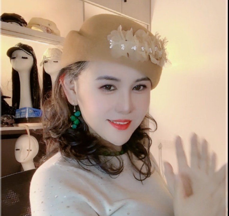 秋冬毛呢串花空姐帽女帽时尚韩版女士个性甜美优雅贝雷帽网红帽子