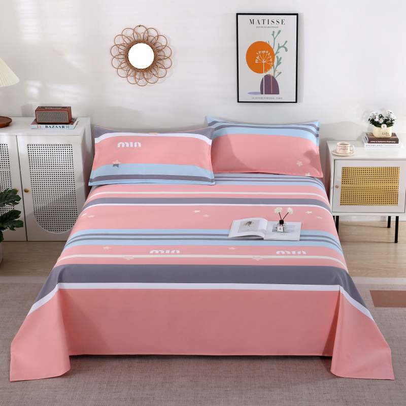 老粗布纯棉床单山东通用透气柔软