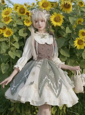 【绿野仙踪 尾款】优雅lolita 洛丽塔裙日常轻lo 田园公主sk 可爱