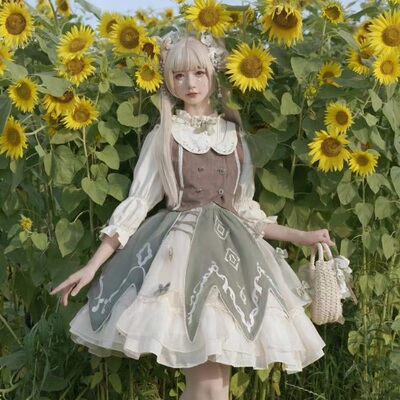 【绿野仙踪 尾款】优雅lolita 洛丽塔裙日常轻lo 田园公主sk 可爱