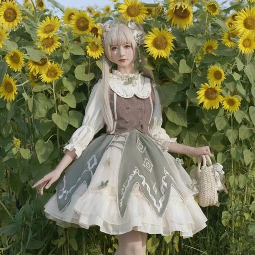 【绿野仙踪 尾款】优雅lolita 洛丽塔裙日常轻lo 田园公主sk 可爱
