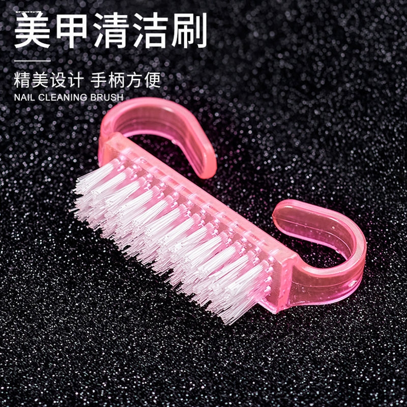 美甲粉尘刷软毛腮红刷子指甲羊角硬刷清洁刷护理工具去除甲面粉尘