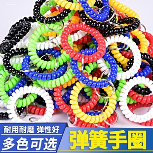 大号弹簧绳防丢弹力浴室桑拿更衣柜手环手牌电话线钥匙扣发圈挂牌
