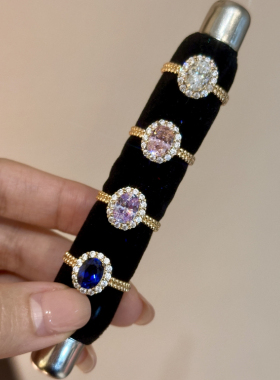 蕾迪高定 法式鸽子蛋1.5克拉意大利工艺时尚百搭戒指