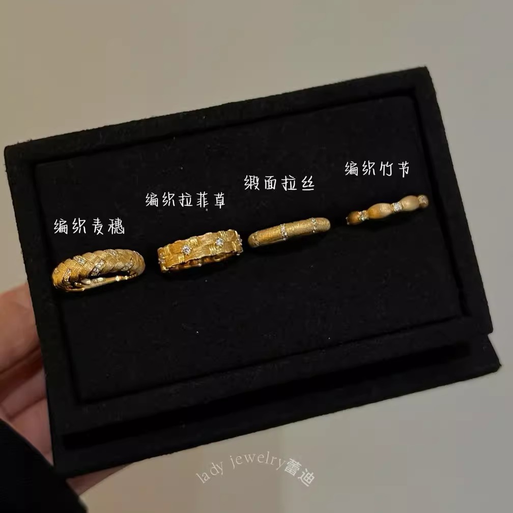 蕾迪jewelry高定［拉丝vintage戒指合集］重工s925银中古风钻戒