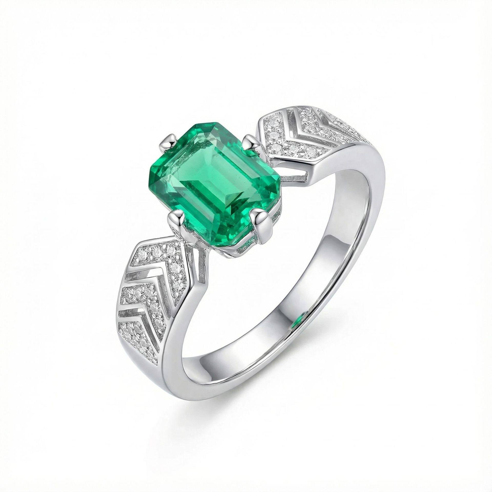 蕾迪高定满园碧绿玺 s925银镀真金方切戒指4克拉戒指,饰品/流行首饰/时尚饰品新,银饰戒指,淘宝优惠券,粉丝福利购,淘宝优惠卷