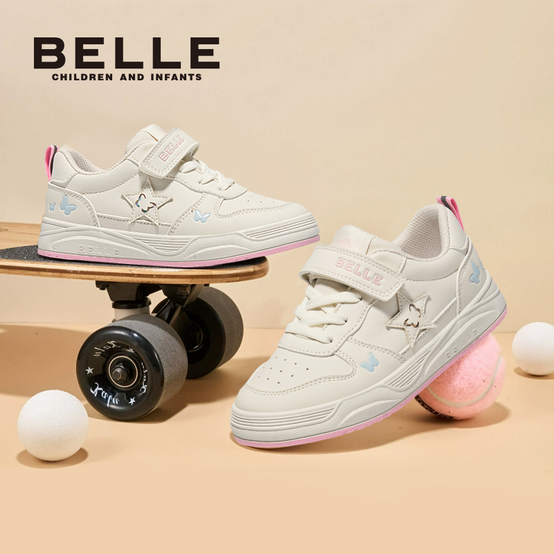 百丽官方正品女童板鞋