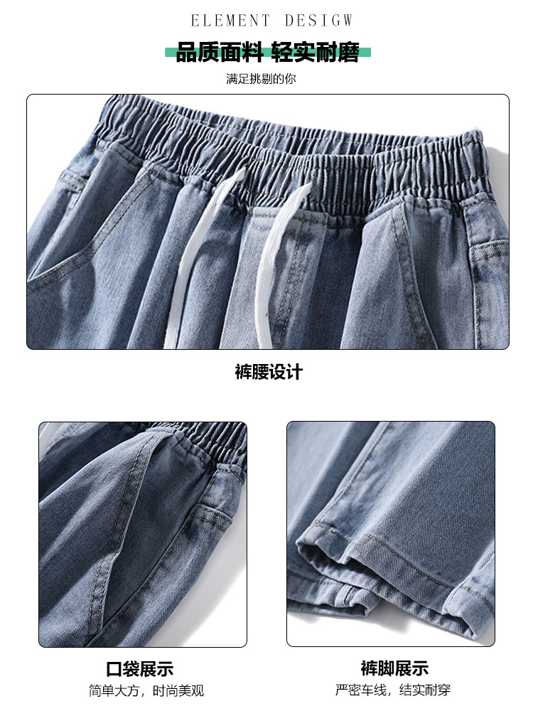 STRAIGHT LEG JEANS MENS SPRING AND AUTUMN NEW LOOSE WIDE-LEG PANTS MENS TRENDY BRAND WASHED RETRO CASUAL PANTS