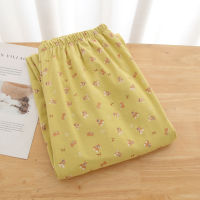 Pure cotton cotton fleece pajama pants for women, spring, autumn and winter, plus-size, spring loose long pants, comfortable home pants, fatten and plus-size thumbnail 6