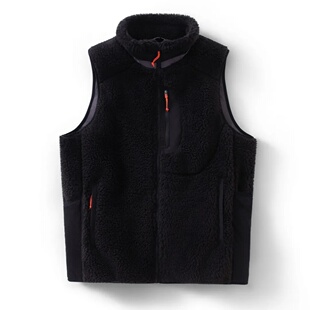 山系情侣羊羔绒秋冬户外摇粒绒加厚保暖休闲立领透气马甲外套背心