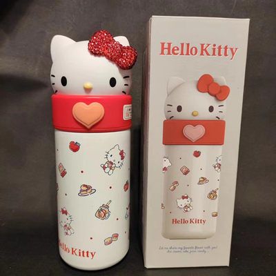 hellokitty316不锈钢保温杯 女生可爱便携水杯 女生高颜值diy杯子