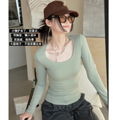 两耳光·美雅碧双面绒·自带胸垫·保暖秋衣·内搭上衣