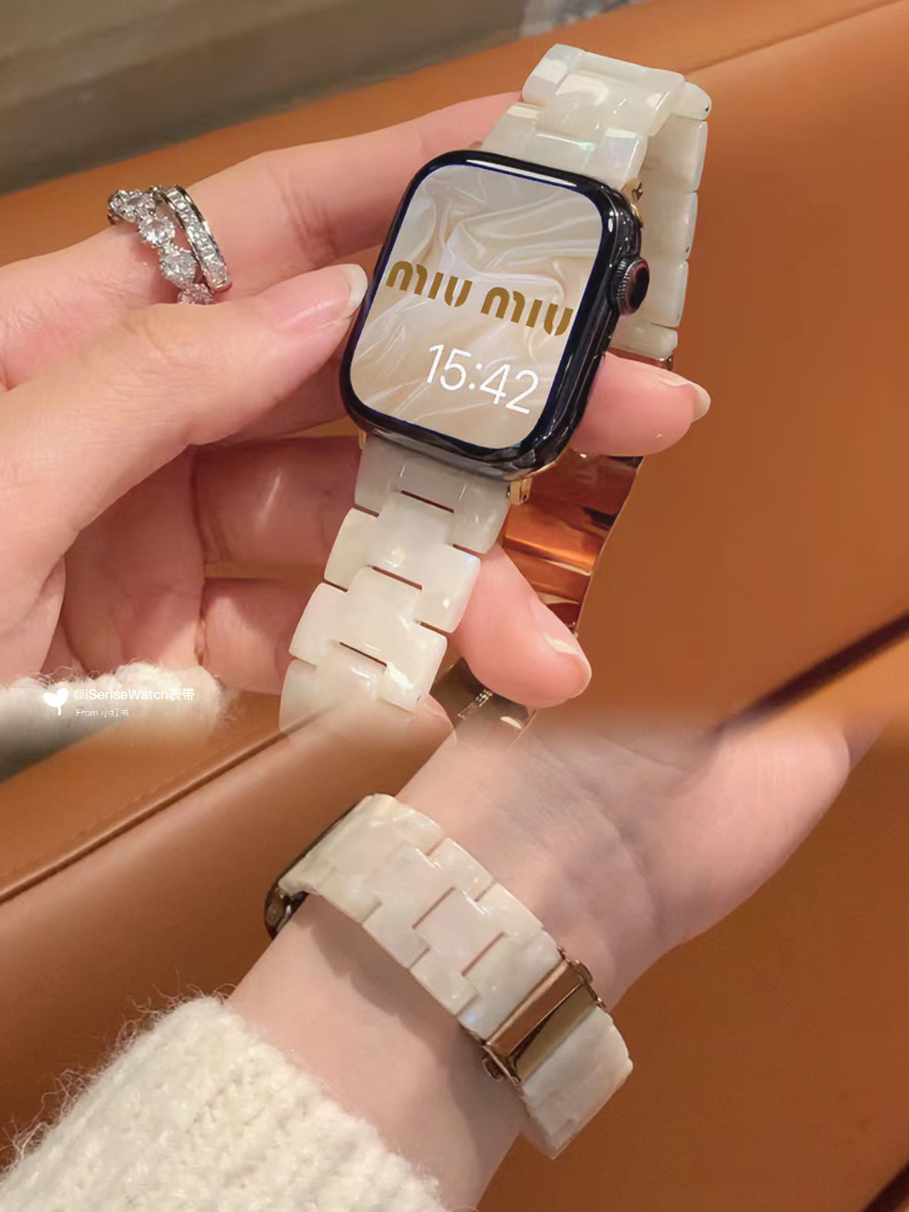 新款极光色树脂表带applewatch