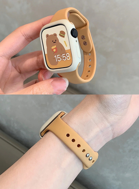 applewatch789代表带硅胶细款运动适用苹果手表iwatchs10小蛮腰女