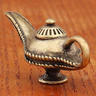 吉祥挂件神灯阿拉丁黄铜挂饰复古黄铜仿挂件黄铜配件钥匙扣复古