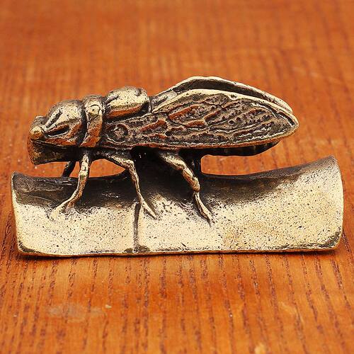 蝎子金属茶艺铜器茶宠竹节茶桌知了蜗牛桌面黄铜摆件创意纯摆件小