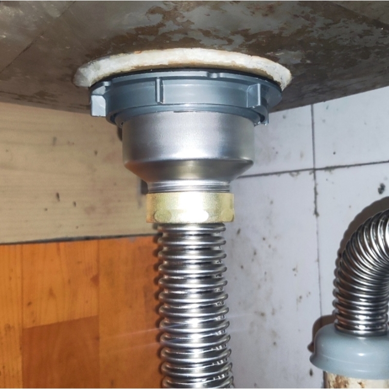 下水管套装洗碗池配件下水器水槽排水管304不锈钢洗菜盆防臭厨房