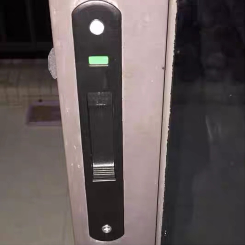 钩锁阳台铝合金门窗双面锁玻璃移门锁锁扣条形锁90老式防盗推拉门