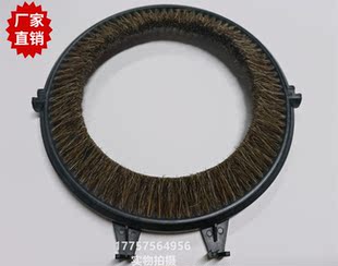 储纬器毛圈 两耳带脚款 棕毛 尼龙 马毛刷 外径约17cm 纺织配件