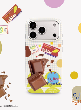 major tom原创巧克力主题可爱imd半包亮面黑边大孔软壳苹果17promax趣味iphone17pro手机壳防摔