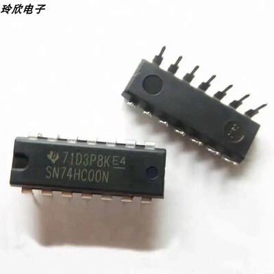 HD74HC00P SN74HC00N【全新进口原装】DIP-14 四路 2输入正与非门