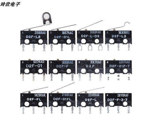 欧姆龙行程微动开关D2F-L L2 L3 01L L-D3 01FL-T D D2F-F-3-7 A1