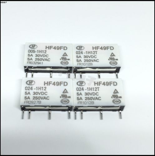 原装宏发继电器HF49FD-005 012 024-1H11 1H12 1H11T 1H12T 24VDC