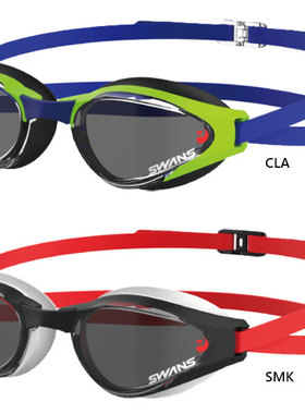 JP版正品 SWANS诗韵专业泳镜大框 视野宽防雾胶圈 SR81PPAF