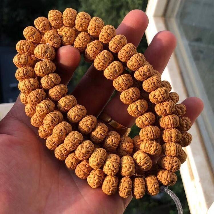【新品】小金刚菩提子108颗南瓜六瓣飞碟树王爆肉盘龙纹蜂窝长串