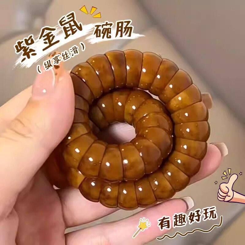新品金饭碗紫金鼠菩提手串男款绕指柔猪大肠文玩菩提子盘玩佛珠女