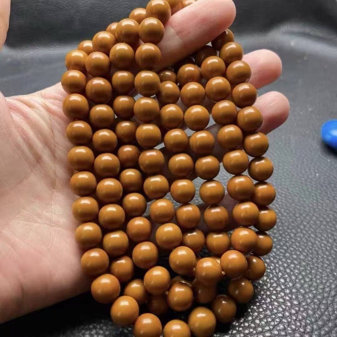 猴头精工正圆猴头光珠108脖挂文玩手串佛珠核桃手链男女多圈长串