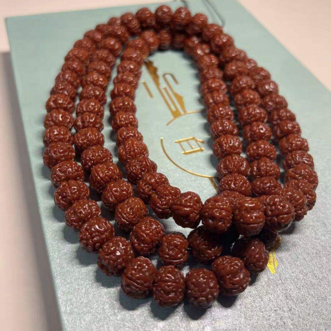 玉化老树王满肉机刷包浆爆肉小金刚菩提子108颗长串男女念珠手链